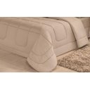 Ver imagem 4 de Kit Edredom Aconchego Casa Dona Dupla Face Casal Queen 6 Pçs com Lençol Bege