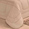 Kit Edredom Confort Casa Dona Dupla Face Casal Queen 6 Pçs com Lençol Bege - 3