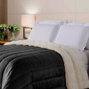 Ver imagem 2 de Coberdrom Sherpa 2 em 1 Noites Quentinhas Casal Queen Preto Casa Dona