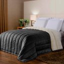 Ver imagem 1 de Coberdrom Sherpa 2 em 1 Noites Quentinhas Casal Queen Preto Casa Dona