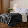 Coberdrom Sherpa 2 em 1 Noites Quentinhas Casal Queen Preto Casa Dona - 1