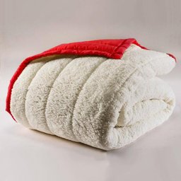 Coberdrom Sherpa 2 em 1 Noites Quentinhas Casal Queen Vermelho Casa Dona - 3