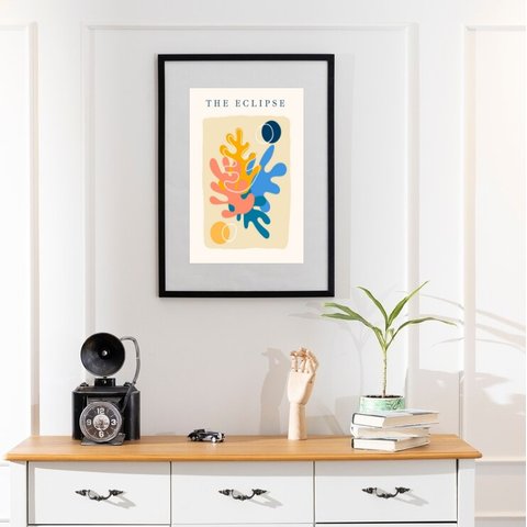 Quadro Matisse The Eclipse - 60x48cm:moldura Branca