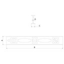 Ver imagem 2 de Nível 350 Mm 14 Tramontina em Alumínio com Duas Ampolas Tramontina