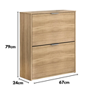 Ver imagem 3 de Sapateira Basculante Organizadora Multiuso Armário 2 Portas