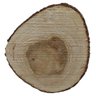 Bolacha de Madeira Tronco Rústica 27 x 23 x 3,5cm - 4