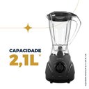 Ver imagem 3 de Liquidificador Britânia 600W 2,1L 3 Velocidades BLQ900A - 220V