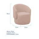 Ver imagem 3 de Poltrona Decorativa Sala de Estar Recepção Jasmine Suede