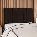 Ver imagem 2 de Cabeceira Queen 160 Cm com Frame Carla Suede Marrom Artte