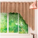 Ver imagem 2 de Cortina Bando Renda Cascata Cozinha Bule 3,15x1,00 Sortida:Marrom