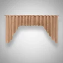 Ver imagem 4 de Cortina Bando Renda Cascata Cozinha Bule 3,15x1,00 Sortida:Marrom