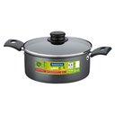 Ver imagem 3 de Panela Caçarola Antiaderente com Tampa de Vidro 20 Cm 2,8l Turim Grafite Tramontina