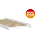 Ver imagem 5 de Cama Auxiliar Solteiro Madeira Maciça 715b Branco Lavado Marjori