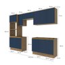Lavanderia Modulada Kappesberg Celeste 9 Peças Nogueira/azul 310,5cm - 4