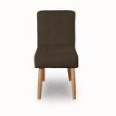 Ver imagem 2 de Cadeira Confortavel Jantar Luna Suede Marrom para Quarto Sala Recepção.