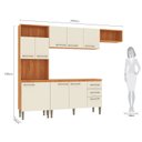 Ver imagem 3 de Cozinha Compacta 2 Peças 198cm x 240cm Malu Bege/Cinamomo/Off White