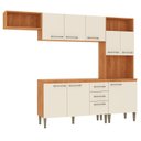 Ver imagem 6 de Cozinha Compacta 2 Peças 198cm x 240cm Malu Bege/Cinamomo/Off White