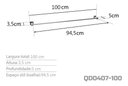 Ver imagem 3 de Toalheiro 1 Metro Inox - Kromus QD0407-100