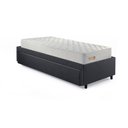 Ver imagem 7 de Base Box Cama Solteiro Sapateira Linho Cinza e Colchão Ecoline D33 Ecoflex 88x188