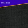 Base Box Cama Solteiro Sapateira Linho Cinza e Colchão Ecoline D33 Ecoflex 88x188 - 4