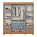 Ver imagem 3 de Guarda Roupa Casal 4 Portas 4 Gavetas B383 Briz