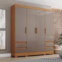 Ver imagem 1 de Guarda Roupa Casal 4 Portas 4 Gavetas B383 Briz