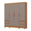Ver imagem 2 de Guarda Roupa Casal 4 Portas 4 Gavetas B383 Briz