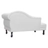 Recamier Divã Larissa Capitonê Lado Esquerdo Corino Cores - S.a Móveis - Branco - 4