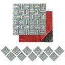 Ver imagem 5 de Pastilha De Vidro Adesiva Kit 11 Uni Parede Banheiro Box Sala Decorativa Moderna Reforma Requintado 