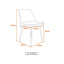 Ver imagem 5 de Kit 4 Cadeiras Quebec com Assento em Mdf e Base em Aço Pintado Fratini