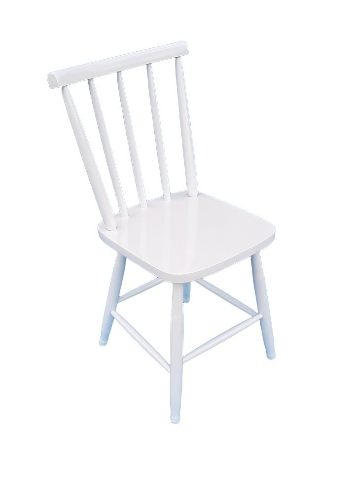 Jogo de Jantar Colonial Brisa Mesa 90 Cm + 04 Cadeiras Branco Rustico - 4
