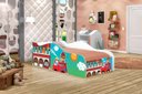 Ver imagem 4 de Cama Infantil com Colchão Ursinho Bombeiro 100% Mdf para Quarto Infantil