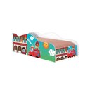 Ver imagem 3 de Cama Infantil com Colchão Ursinho Bombeiro 100% Mdf para Quarto Infantil