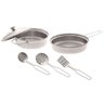 BRINQUEDO COZINHA INOX CONJUNTO PANELA BRASKIT 8905 BRASKIT - 2