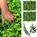 Ver imagem 1 de 2 Placas de Planta Vertical Artificial Samambaia Eucalipto Parede Verde Realista Casa e Escritório