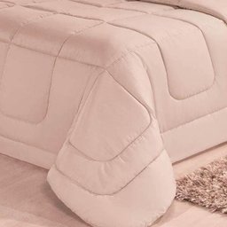 Kit 6 peças: Edredom Dupla Face Premium Luxo Casa Dona Casal Queen Bege - 3