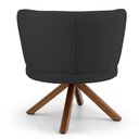Ver imagem 4 de Poltrona Decorativa Sala de Estar Melissa Base Giromad Giratória C-465 Linho Chumbo - Domi