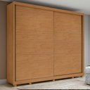 Ver imagem 1 de Guarda-roupa Casal 100% Mdf 2 Portas 6 Gavetas Easy Max com Pés Amendoa/off White
