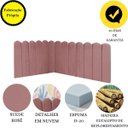 Ver imagem 4 de Cabeceira Painel Cama Queen Box Nuvem Suede Sandy 160 cm:Rosê
