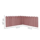 Ver imagem 3 de Cabeceira Painel Cama Queen Box Nuvem Suede Sandy 160 cm:Rosê