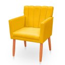 Ver imagem 4 de Poltrona Cadeira para Sala Elegante Confortável e Reforçada Carol Suede