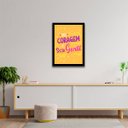 Ver imagem 2 de Quadro Tenha Coragem e Seja Gentil 45x34cm - com vidro:Madeira preta