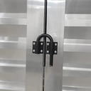 Ver imagem 2 de Porta Camarão Palheta com Vidros Lado Esquerdo 210x80cm Brilhante Allo Esquadrias