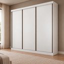 Ver imagem 1 de Guarda Roupa 3 Portas Veneza sem Espelho 100% MDF Mais Móveis