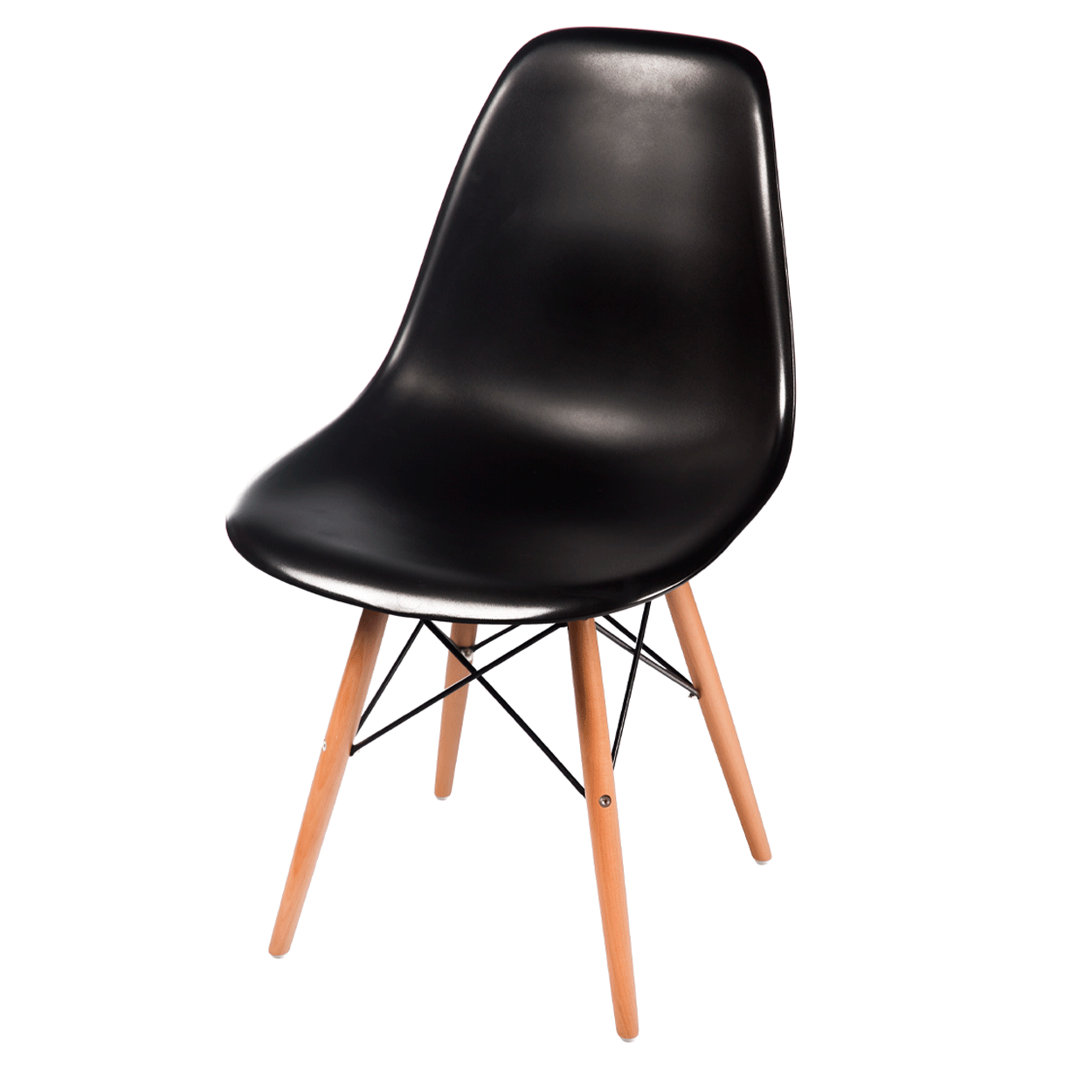 Kit 4 Cadeiras Eames Eifell 130pp Cor:preto - 2