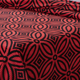 Colcha Chenille Canelada Casal Isadora Jolitex 2,20x2,40 M - Vermelha - 4