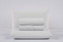 Ver imagem 1 de Lençol Cama Box Casal 200 Fios 4 Peças Conjunto com Virol 100% Algodão:branco