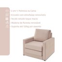 Ver imagem 4 de Poltrona Simi 2 em 1 Poltrona Cama Rosé Estofama