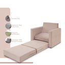 Ver imagem 3 de Poltrona Simi 2 em 1 Poltrona Cama Rosé Estofama