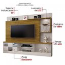 Ver imagem 4 de Estante Home Theater para TV Até 65 Polegadas Dinamarca Espelho Plus Mavaular